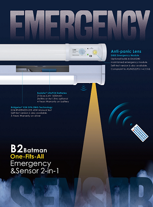 FanXStar Innovative Emergency Lighting Solution: Bridgelux K24 2-in-1 Intelligent Emergency LED Driver Power Supply